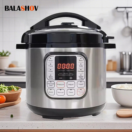 Autocuiseur électrique intelligent en acier inoxydable, 5l, multicuiseur pour cuisine, mijoteuse, cuiseur à riz, marmite à vapeur, chauffe-aliments, 220V